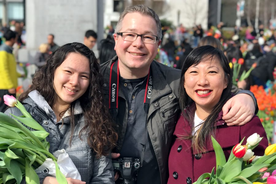 2018 American Tulip Day in San Francisco California at Union Square / Tulpendag San Francisco