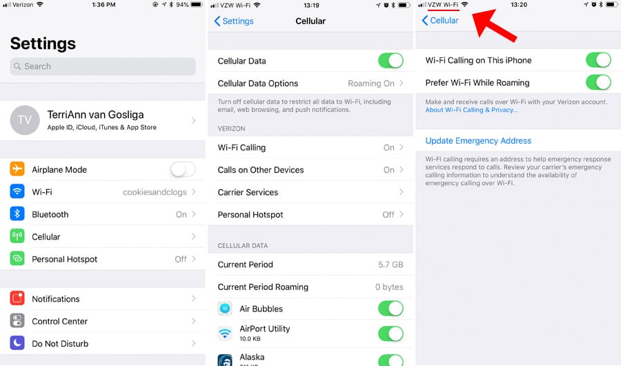 International Travel Tips : Use your cell phone / mobile devices internationally with Verizon TravelPass. Cellular settings in iPhone iOS.