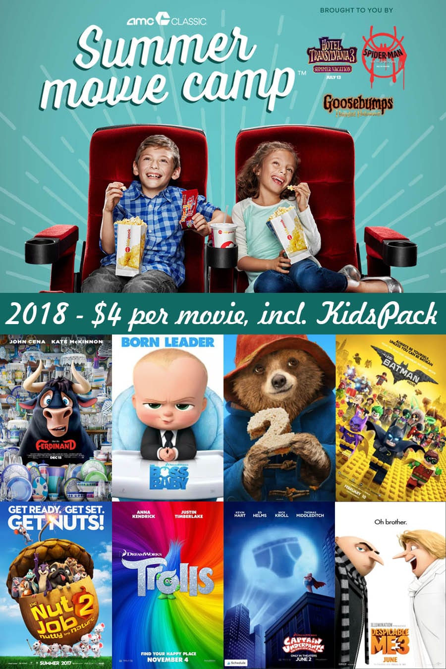 2018 Summer Movie Deals — AMC Summer Movie Camp
