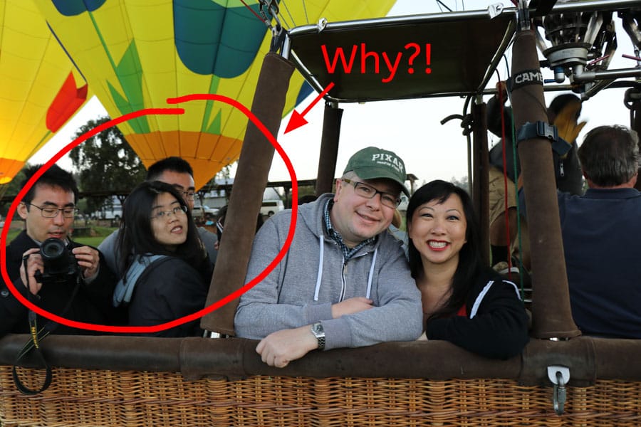 10 Mobile Photography Tips Anyone Can Use to Improve Their Photos for smartphones or cameras - napa hot air balloon ride photobomber