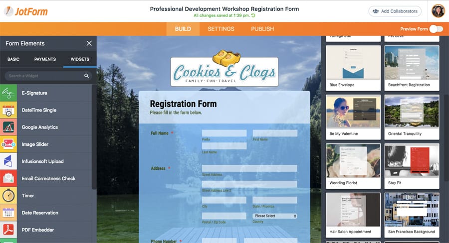 Increase Productivity w/ Free or Paid JotForm Online Form Builder Easy but Powerful Google Forms Alternative Basic Design