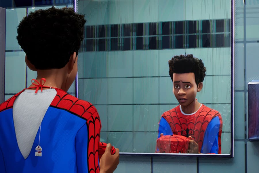 Spider-Man: Into the Spider-Verse Interview with Shameik Moore, Jake Johnson, Luna Lauren Valez, Christina Steinberg, Phil Lord, and Chris Miller.