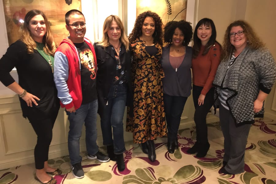 Spider-Man: Into the Spider-Verse Interview with Luna Lauren Valez and Christina Steinberg.