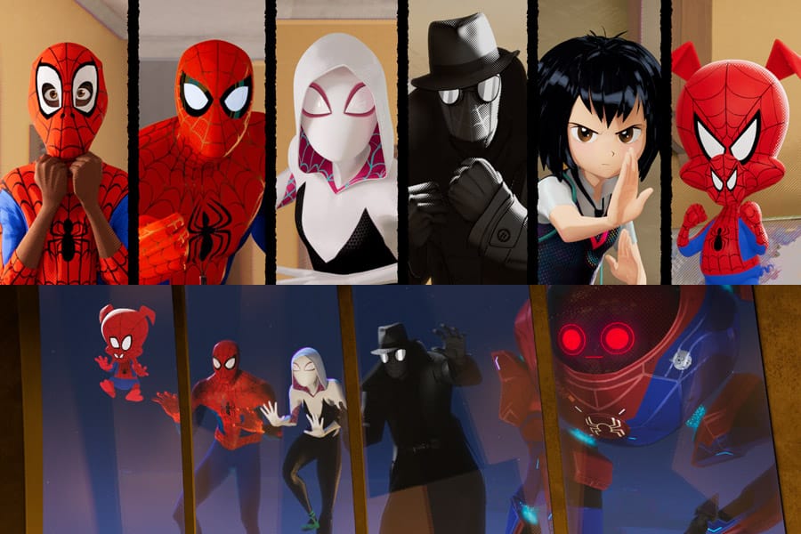 Spider-Man: Into the Spider-Verse Interview with Shameik Moore, Jake Johnson, Luna Lauren Valez, Christina Steinberg, Phil Lord, and Chris Miller.