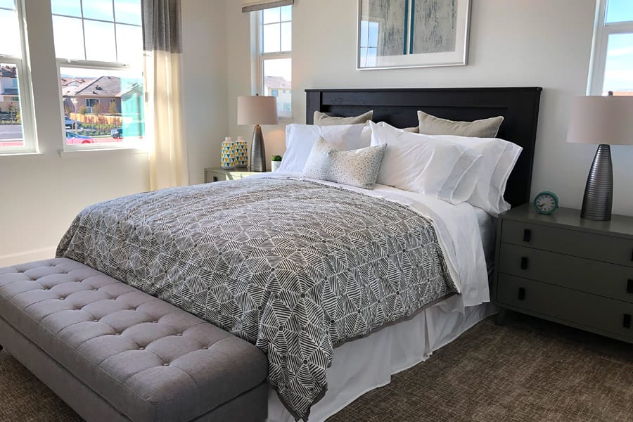 mountain-house-prescott-suite-03 New houses in Mountain House CA — Model homes and interior design decor ideas in Prescott by Shea Homes guest suite