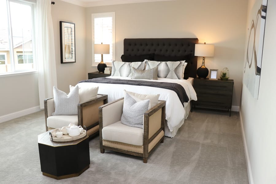 mountain-house-zephyr-ranch-07 New houses in Mountain House CA — Model homes and interior design decor ideas in Zephyr Ranch by Taylor Morrison master bedroom