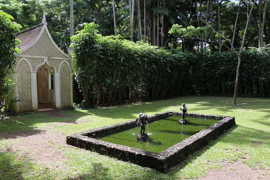Taking the Allerton Garden Tour in Lawai Valley on the South Shore. 1 of 3 National Tropical Botanical Gardens in Kauai Hawaii.