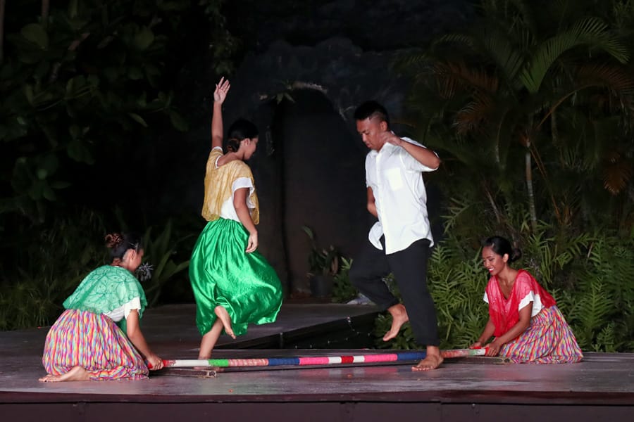 Smith Family Garden Luau / Hawaiian Luau in Kauai Hawaii Filippino tinikling Philippines