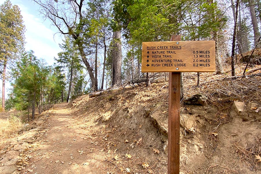 Rush Creek Lodge in Groveland, CA near Yosemite National Park New Hiking Trails