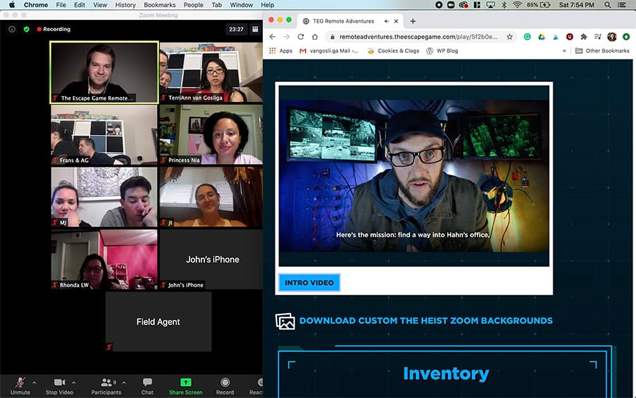 The Escape Game Remote Adventures Virtual Escape Room The Heist Review