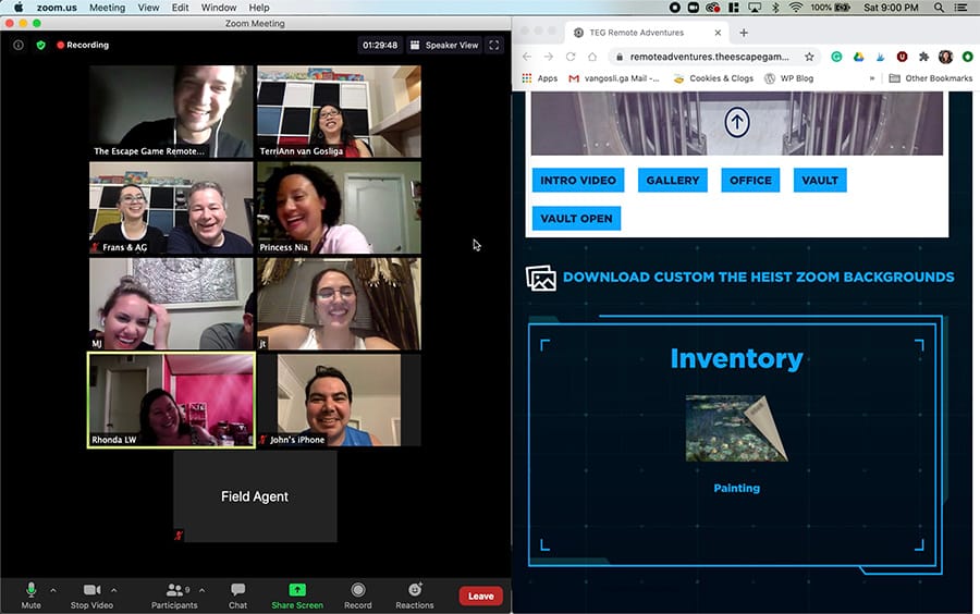 The Escape Game Remote Adventures Virtual Escape Room The Heist Review