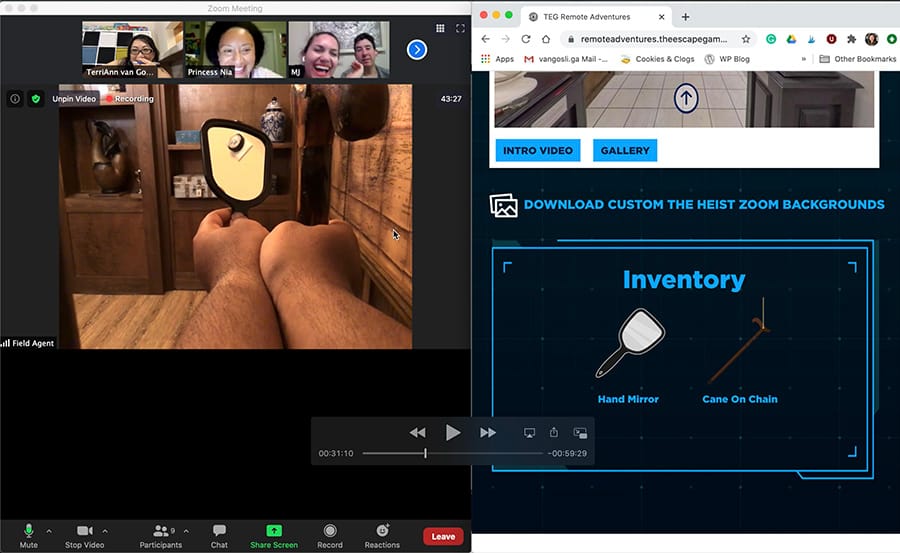 The Escape Game Remote Adventures Virtual Escape Room The Heist Review