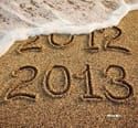 Bye 2012 Hello 2013 Sand & Wave Photo