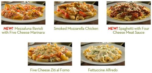 Olive Garden Buy One Take One Home Free Promotion Menu