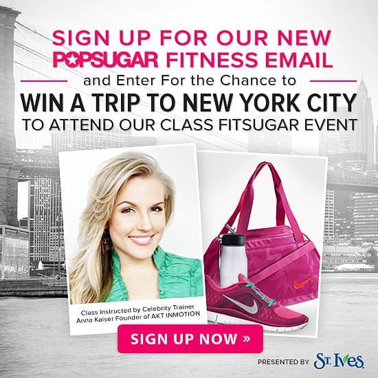 POPSUGAR FItness Email Newsletter Event Giveaway