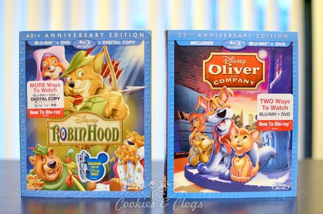 Robin Hood and Oliver and Company Movies From Disney Vault on Blu-Ray and DVD