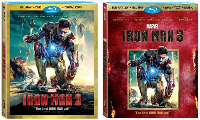 Iron Man 3 Movie on DVD, Blu-Ray, Blu-Ray 3-D