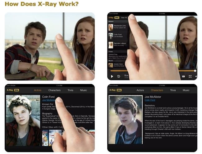 X-Ray by IMDB for Kindle Fire by Amazon - Movie & TV show instant information