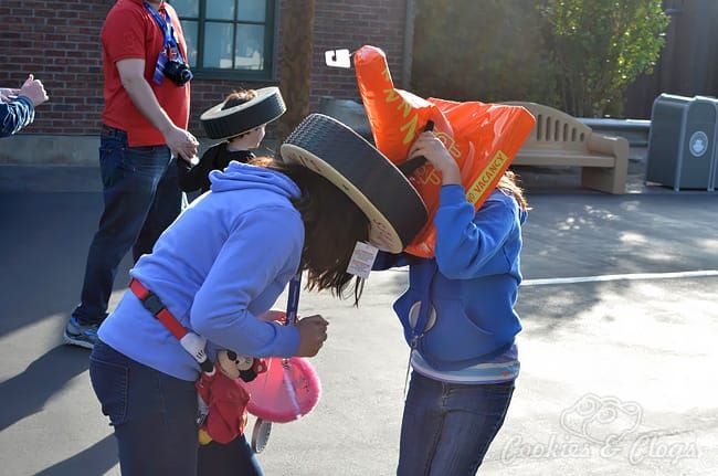 Tire and cone (hat) crash - Distracted Driving "Decide to Drive" Campaign #DecideToDrive #CleverGirls