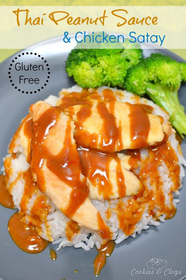 Easy Gluten-Free Thai Peanut Sauce and Chicken Satay Recipe #Recipes #GF