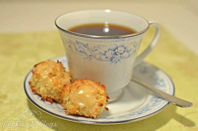Cookies & Clogs | Food | Gluten-Free Coffee-Glazed Coconut Macaroon Recipe for International Coffee Day #Recipes #CoffeeDay