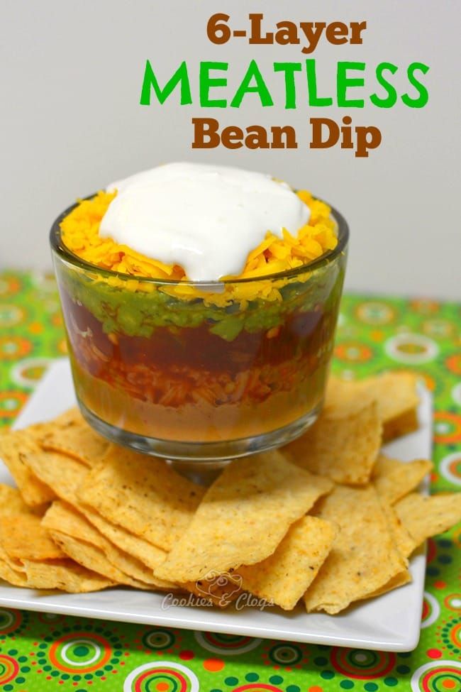Gluten-free 7 layer dip recipe – vegetarian / meatless #recipes
