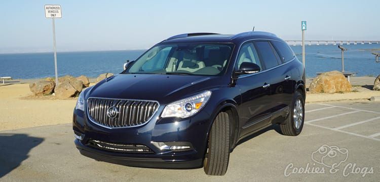 Rear seats have manual levers to put them up or down but there’s also separate ventilation controls for the back. The Enclave