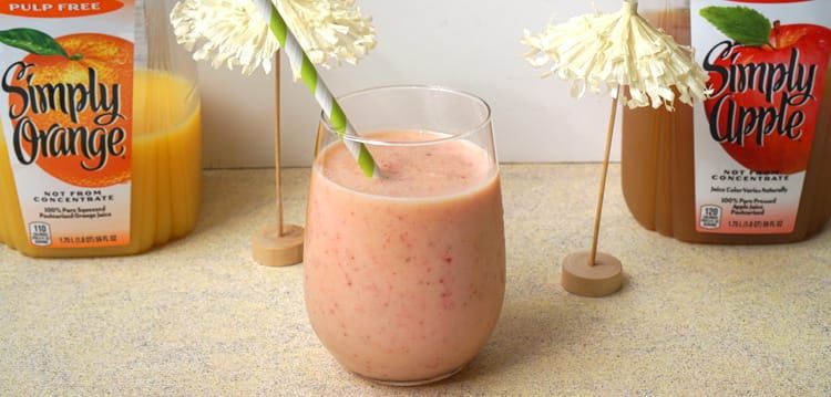 Recipes | Health | This super easy pineapple strawberry smoothie recipe only requires five ingredients and is nut, sweetener,