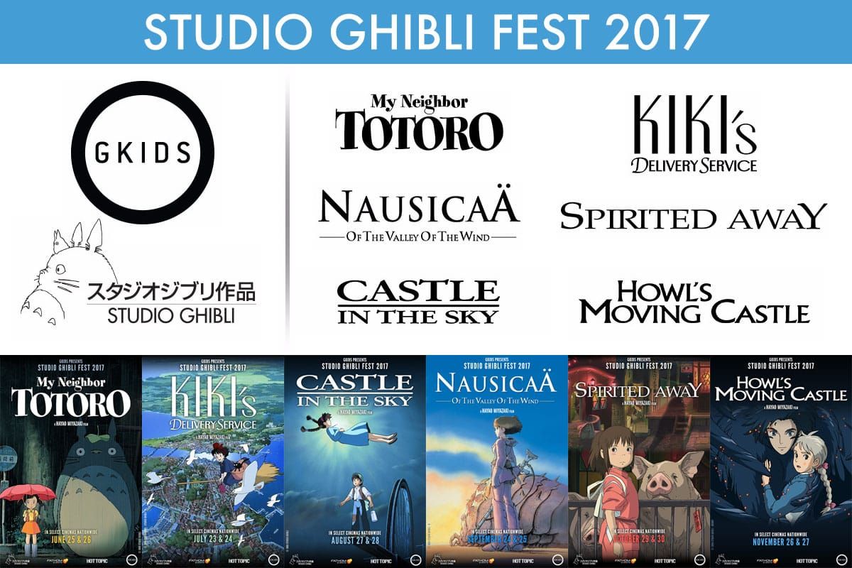 Cookies & Clogs | Get your Studio Ghibli Fest 2017 Series Pass today! See how you can buy tickets for six Studio Ghibli movie