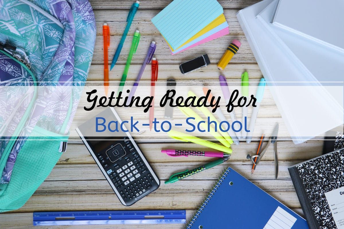 Getting ready for back to school shopping supplies and clothes for high school students.