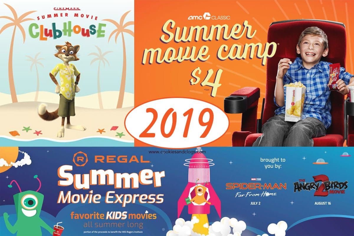2019 Summer Movie Deals — Cinemark Summer Movie Clubhouse, Regal Summer Movie Express, AMC Summer Movie Camp