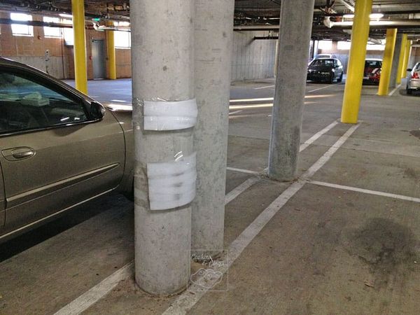 Humorous Underground Parking Padding