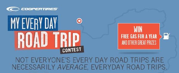 Cooper Tire My Every Day Road Trip Contest Logo 2013