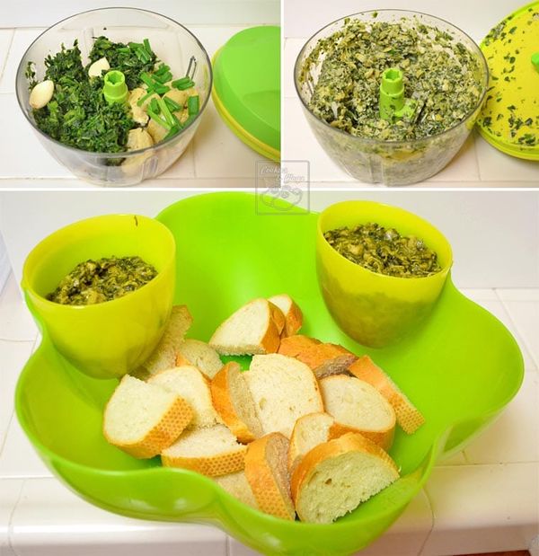 Tupperware Salsa Celebration Complete Set classic spinach-artichoke dip