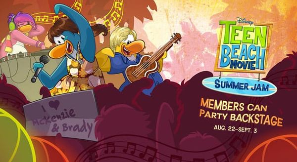 Club Penguin Teen Beach Movie Summer Jam Event