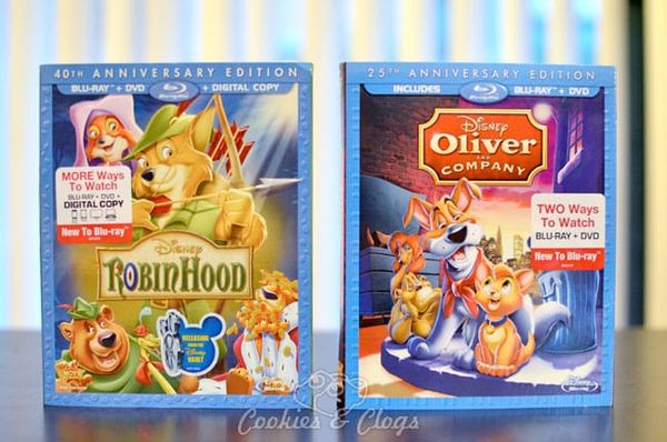 Robin Hood and Oliver and Company Movies From Disney Vault on Blu-Ray and DVD