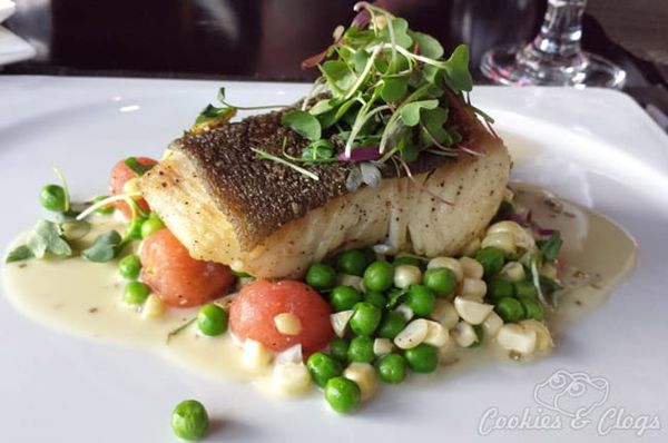 Halibut Six Peaks Grille Restaurant in Resort at Squaw Creek in North Lake Tahoe / Olympic Valley