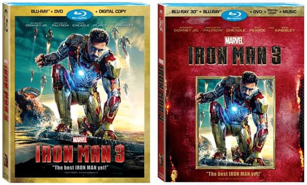 Iron Man 3 Movie on DVD, Blu-Ray, Blu-Ray 3-D