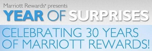 Marriott Rewards 30th anniversary Year of Surprises contest #MC #MR30