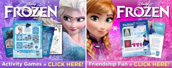 Disney Frozen Movie printable activity sheets with coloring pages and Olaf fun #FrozenMovie