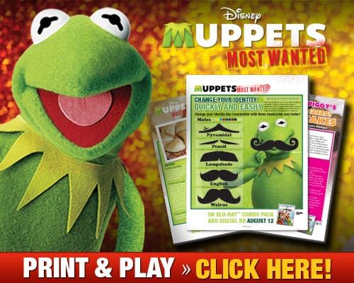 Muppets Most Wanted DVD / Blu-ray + Printable recipes and activity sheets for kids #muppetsmostwanted