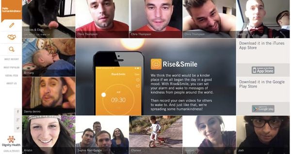 Rise&Smile app from Dignity Health #humankindness