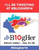 BlogHer 14 Conference Badge - Tweeting #BlogHer14