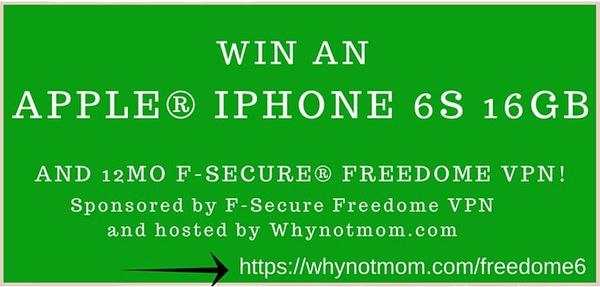 Technology | iPhone 6S giveaway 16GB and 12 months of F-Secure Freedome VPN service for public Wi-Fi