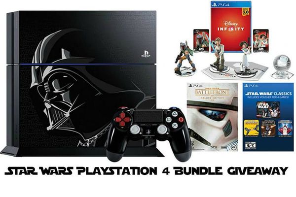 Video Games | Limited edition Darth Vader PS4 / Playstation 4 giveaway with Battlefront game or disney infinity 3.0