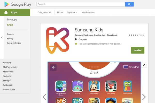 Cookies & Clogs | Technology | Kids | The Samsung Kids app is now available for Galaxy phones and tablets. Find an enormous l
