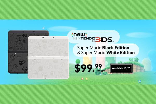Cookies & Clogs | Video Games | Get a New Nintendo 3DS in black or white for only $99.99 during this special Nintendo Black F
