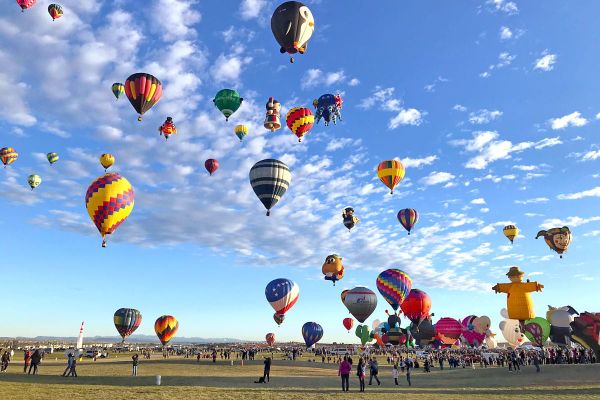 2017 Albuquerque International Balloon Fiesta in New Mexico Special Shape Rodeo