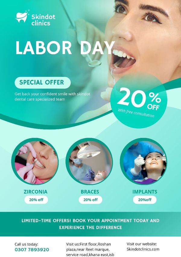SkinDot Dental Care Labor Day Special Offer
