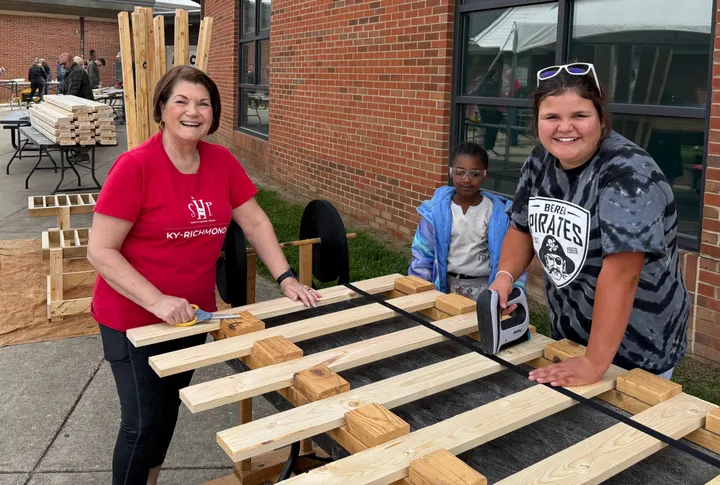 'No kid sleeps on the floor in our town'